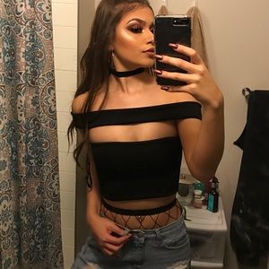 Black Crop Top